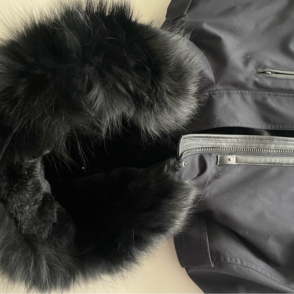 Mackage Moritz Navy Parka Jacket Unisex - Picture 4 of 7